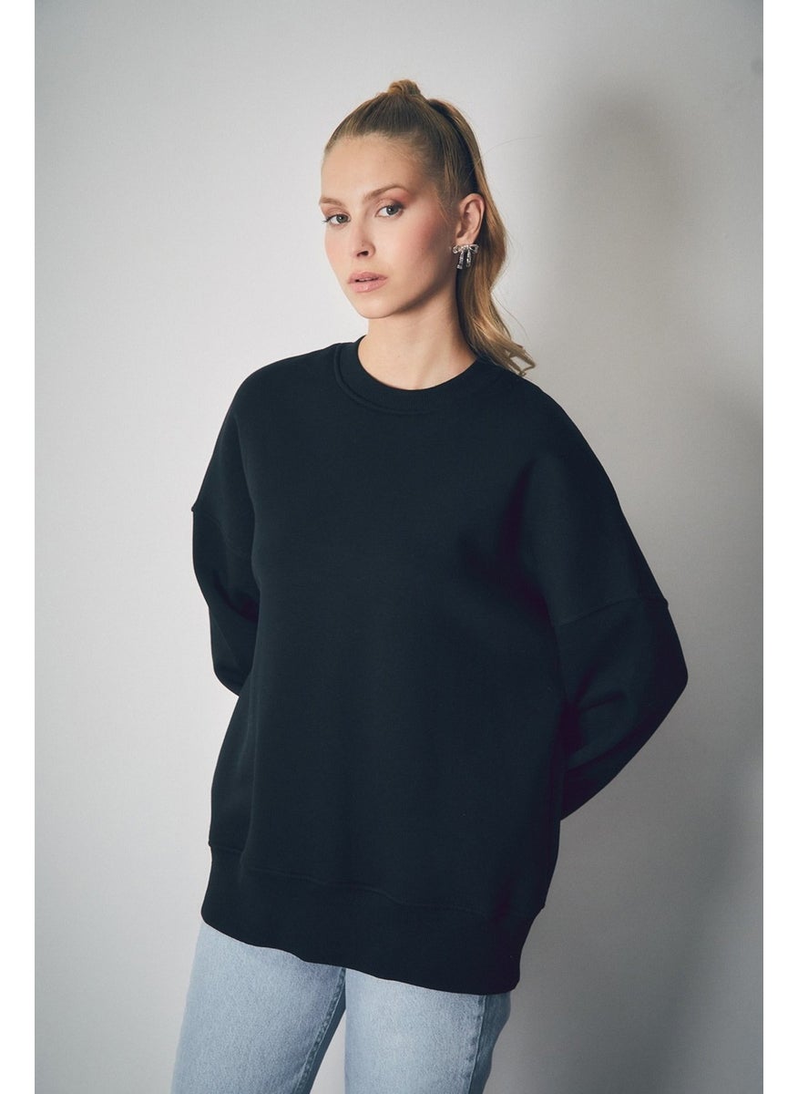 Basic Crew Neck Oversize Sweatshirt