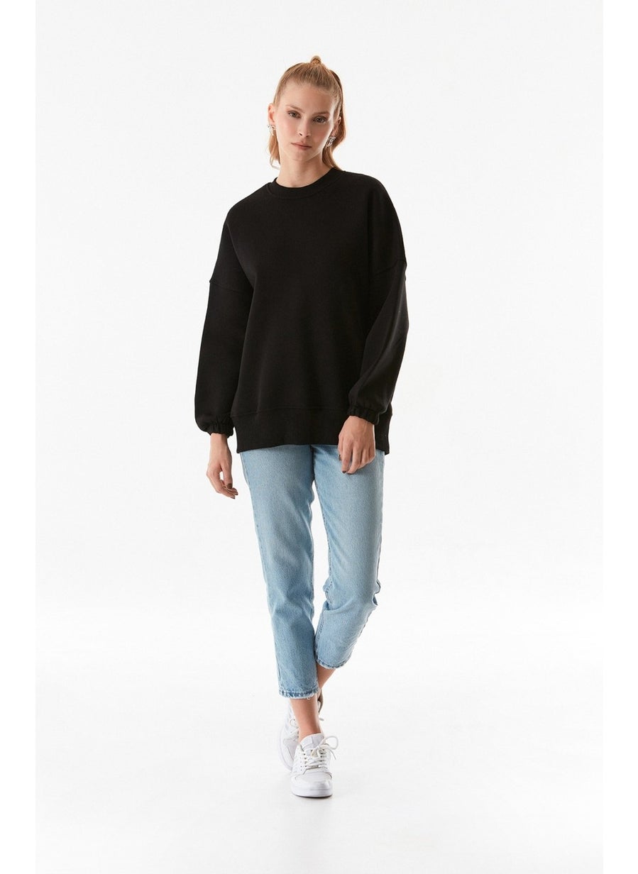 Basic Crew Neck Oversize Sweatshirt