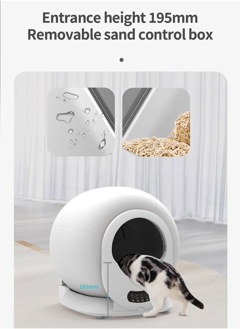 Automatic Cat Litter Box Self Cleaning Cat Litter Box Capacity Smart Cat Litter Box for Multiple Cats