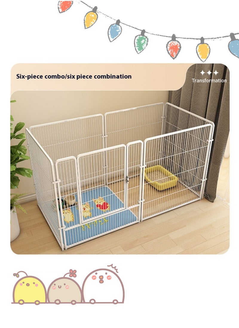 Dog Cage Dog Fence Home Indoor Medium and Large Dog Cage Pet Fence Free Combination with Isolation Door