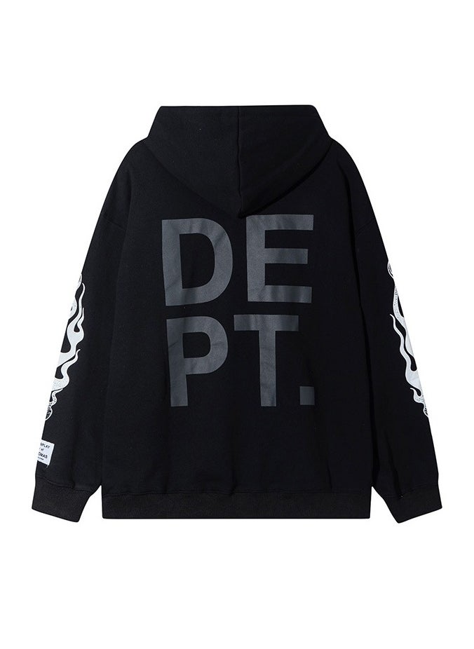 Autumn/Winter Printed Hip Hop Couple's Casual Hoodie