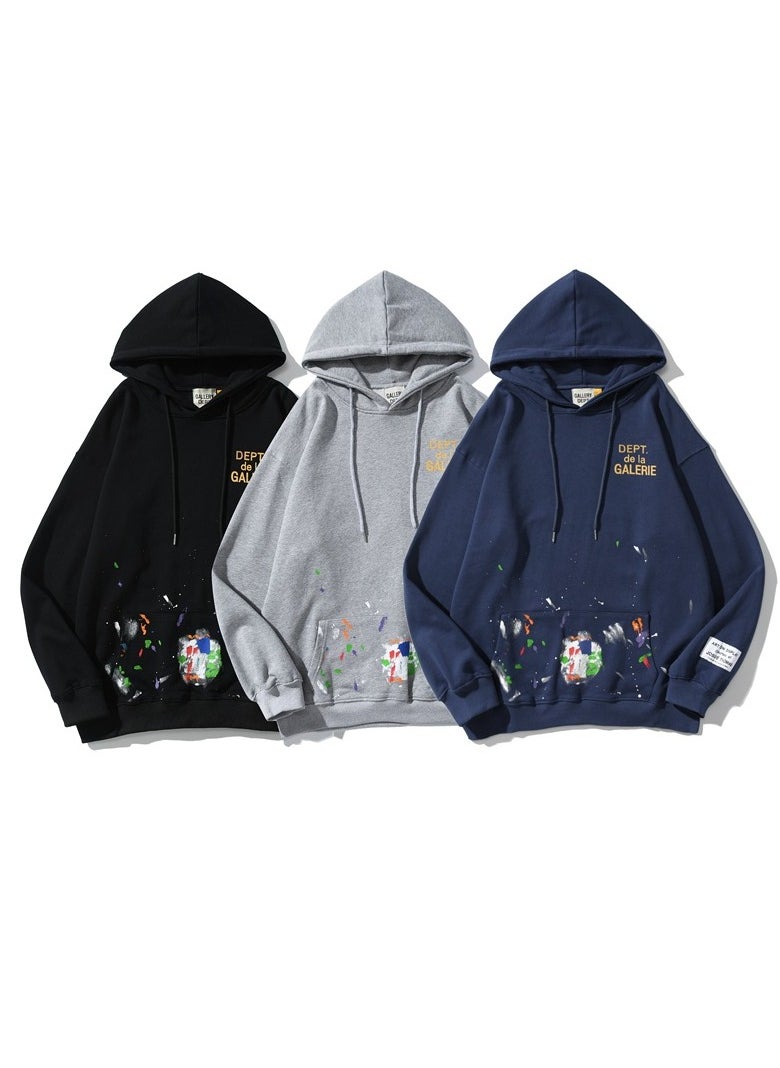 Autumn/Winter Printed Hip Hop Couple's Casual Hoodie