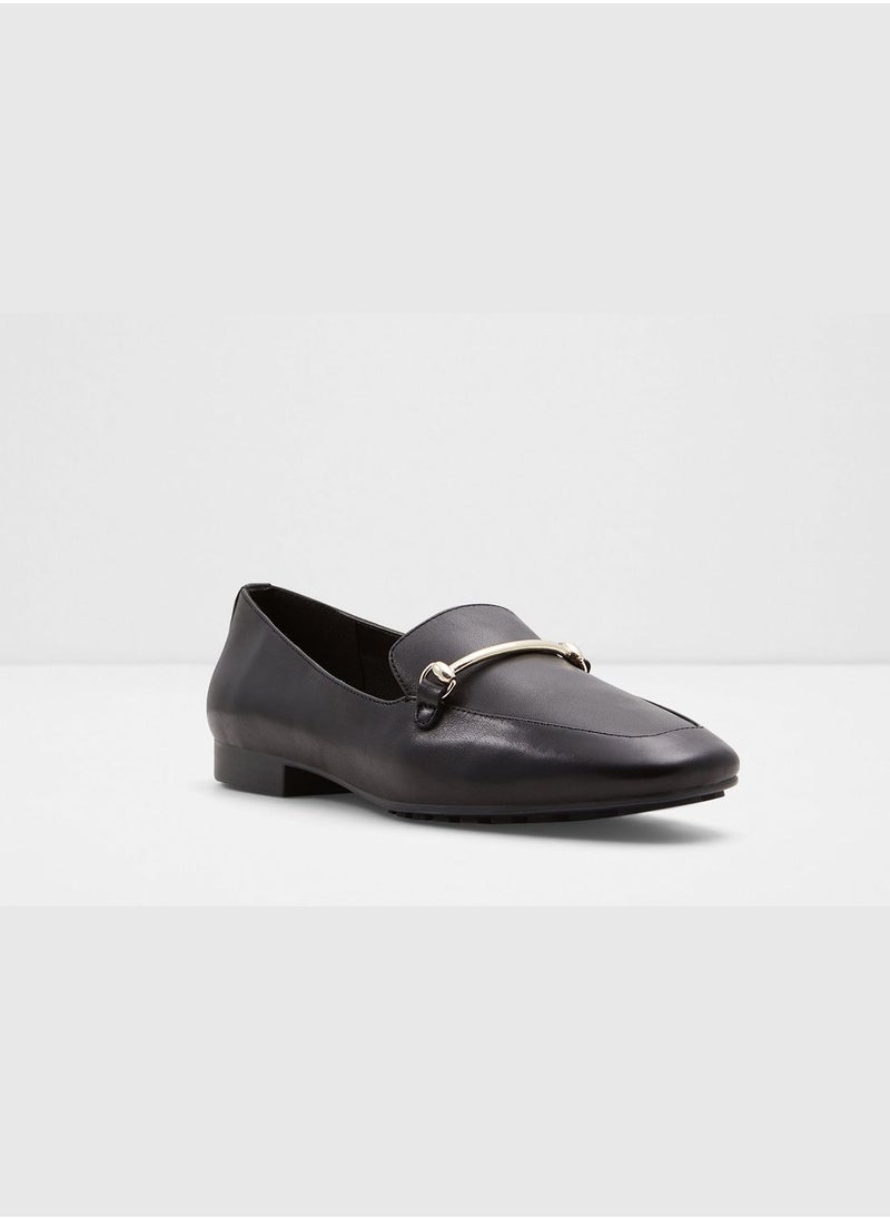 Harriot Metal Accent Pointed Toe Loafers-Flex Collections