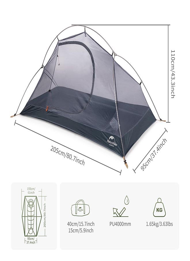 Cycling Ultralight 1 Man Tent + Mats