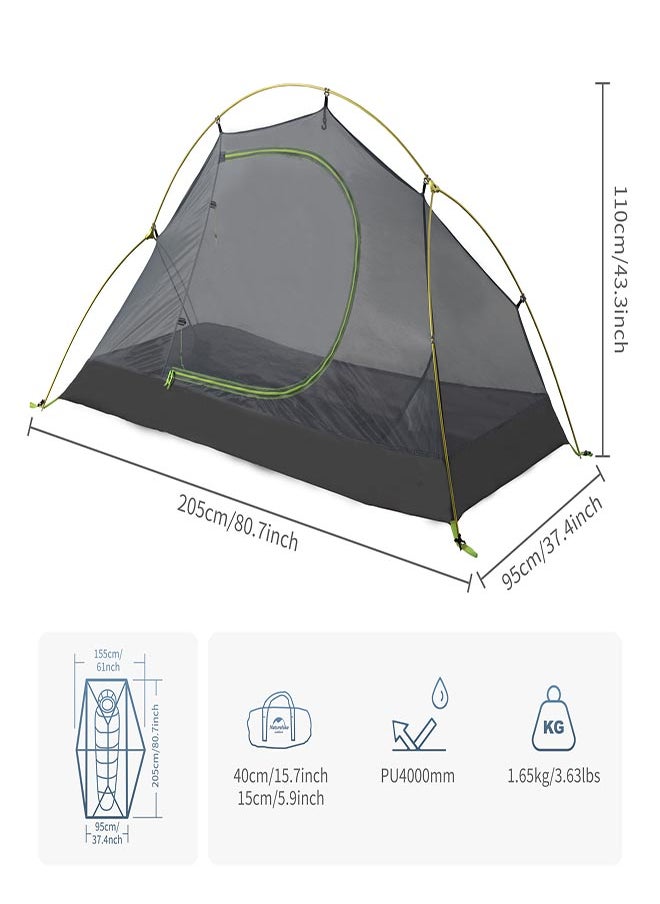 Cycling Ultralight 1 Man Tent + Mats