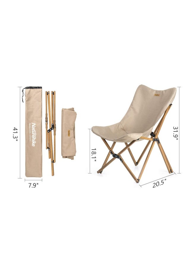 Mw01 Outdoor Folding Chair | Compact Portable Camp Chair | Durable Aluminum Frame, Oxford 600D Fabric, Lightweight Design | Khaki