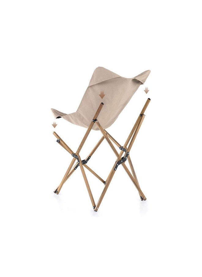 Mw01 Outdoor Folding Chair | Compact Portable Camp Chair | Durable Aluminum Frame, Oxford 600D Fabric, Lightweight Design | Khaki