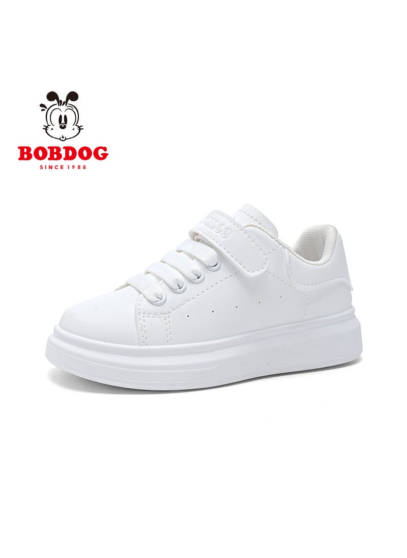 Boys Fashion McQueen Magic Strap Sneakers 2024White White