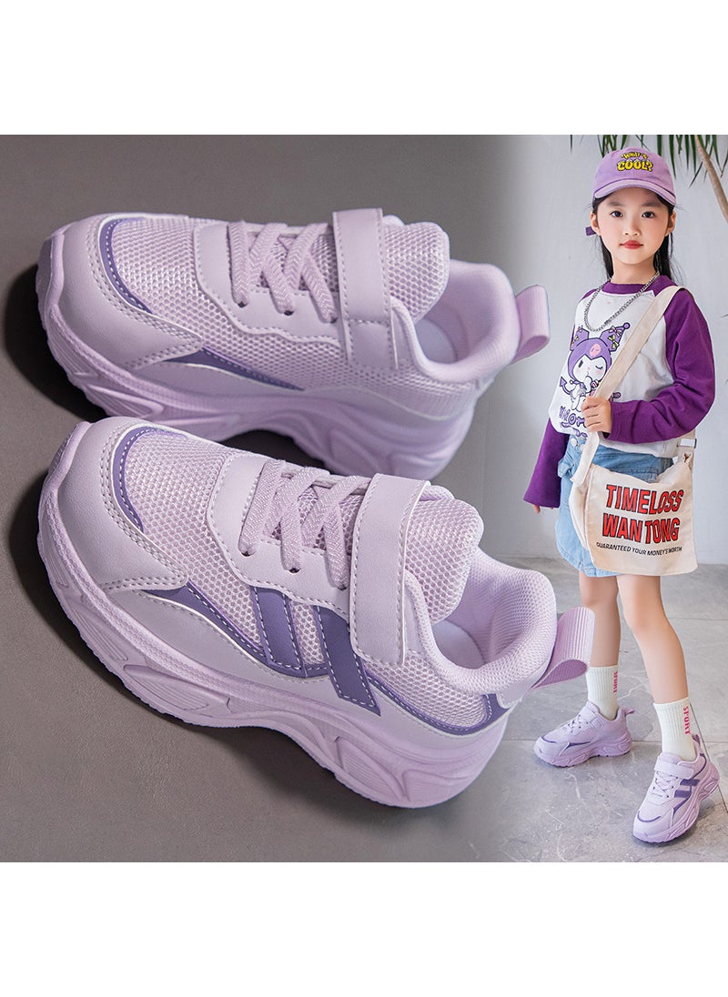 Kids Fall Lightweight Sneakers Anti-SlipPurple Purple