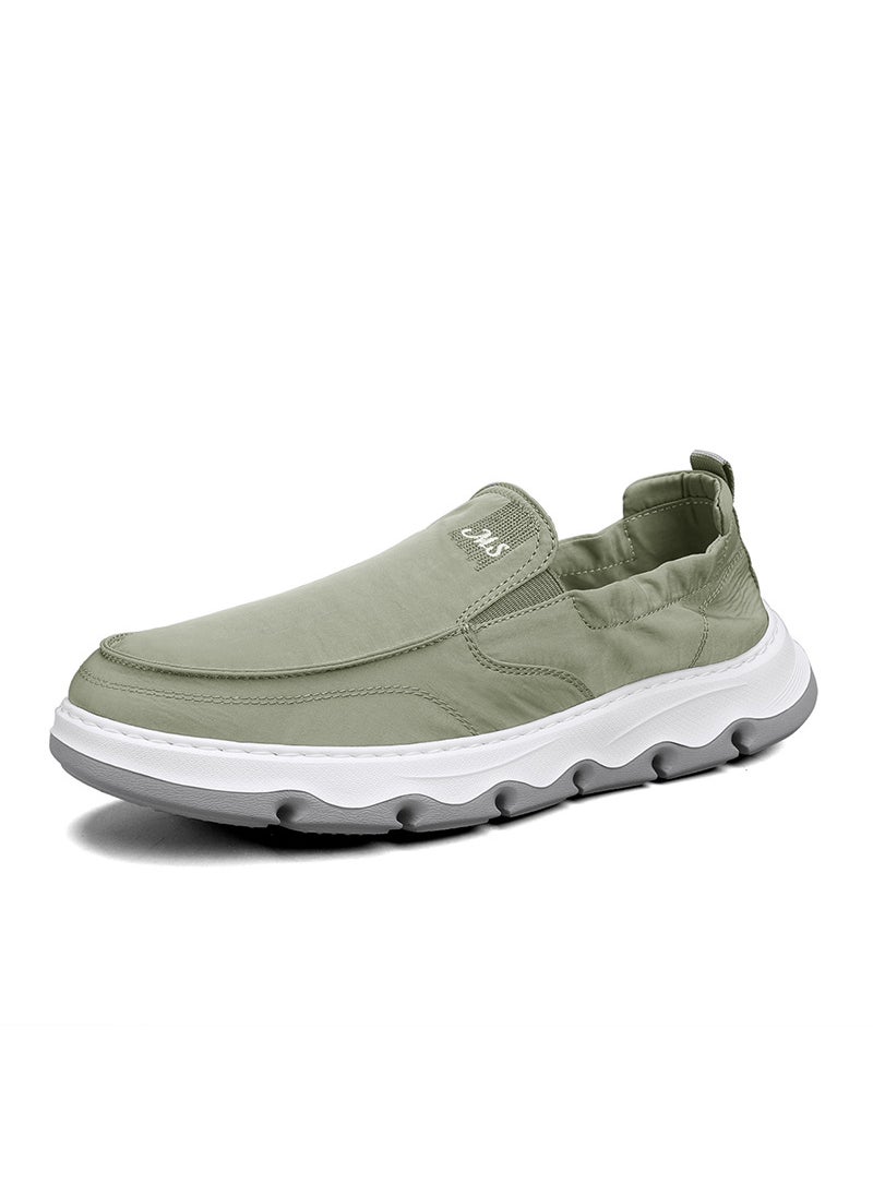 Mens Breathable Mesh Slip-On Sneakers Casual Sport ShoesTJ-Y6753 Green TJ-Y6753 Green