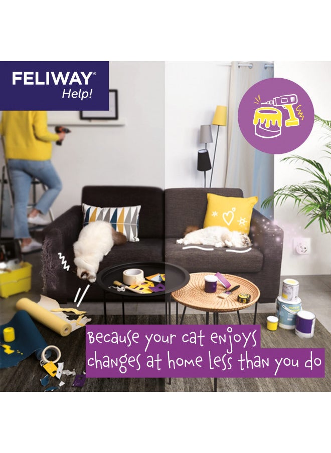 FELIWAY® Help! Cat Calming Pheromone Diffuser, 7 Day Starter Kit