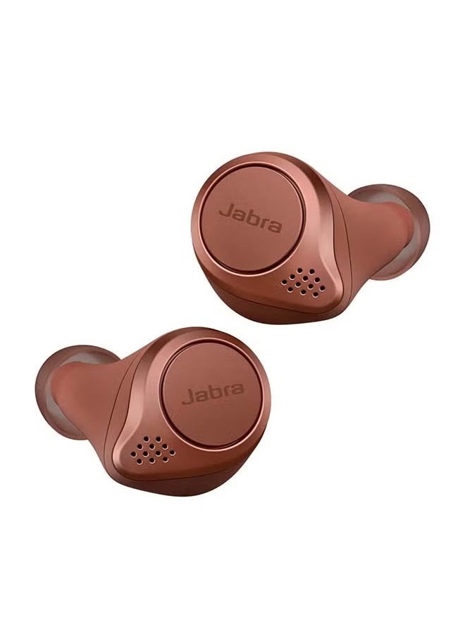 Elite Active 75t Earbuds – Active Noise Cancelling True Wireless Sports Earphones with Long Battery Life for Calls and Music – Sienna