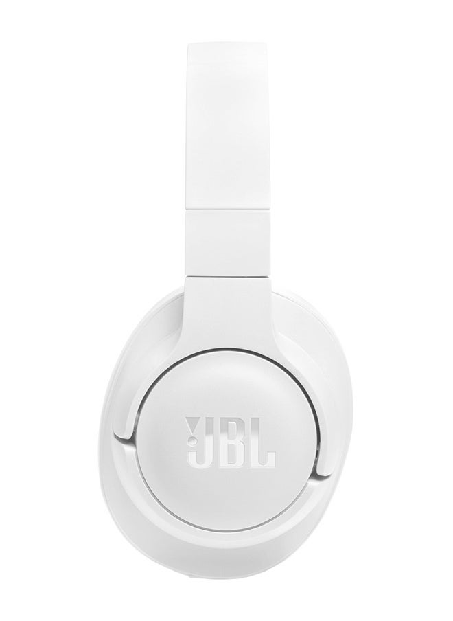 Tune 720Bt Wireless Over Ear Headphones Pure Bass Sound 76H Battery Hands Free Call Plus Voice Aware Multi Point Connection Lightweight And Foldable Detachable Audio Cable White