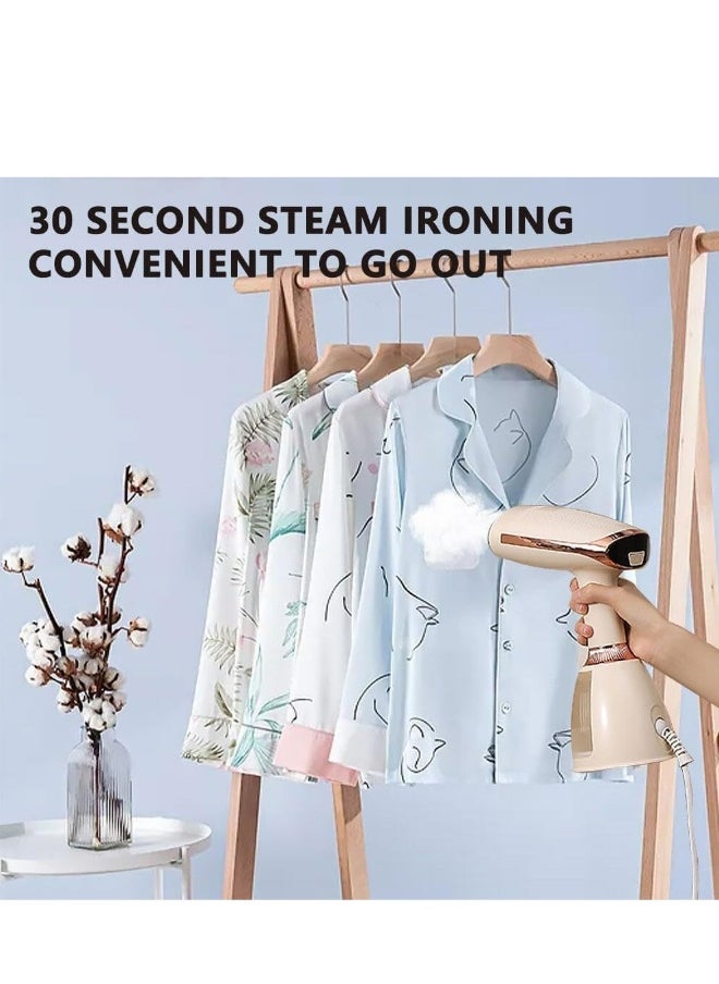 Handheld Steamer for Clothes,15s Fast Heat Up Handheld Steam Iron,1500W Powerful Steam Penetrating Steamer for Clothes,Portable Travel Clothing Steamer, for Removing Wrinkles from Fabric