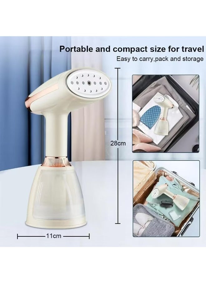 Handheld Steamer for Clothes,15s Fast Heat Up Handheld Steam Iron,1500W Powerful Steam Penetrating Steamer for Clothes,Portable Travel Clothing Steamer, for Removing Wrinkles from Fabric