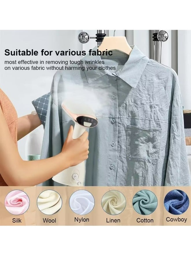 Handheld Steamer for Clothes,15s Fast Heat Up Handheld Steam Iron,1500W Powerful Steam Penetrating Steamer for Clothes,Portable Travel Clothing Steamer, for Removing Wrinkles from Fabric