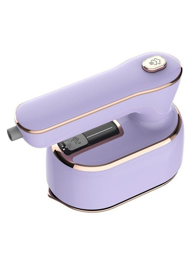 Travel Steamer Iron for Clothes Mini - Portable Ironing Machine 180°Rotatable,Travel Small Size Portable Steamer Travel College Dorm Home Essentials Steamer for Clothes (Purple)