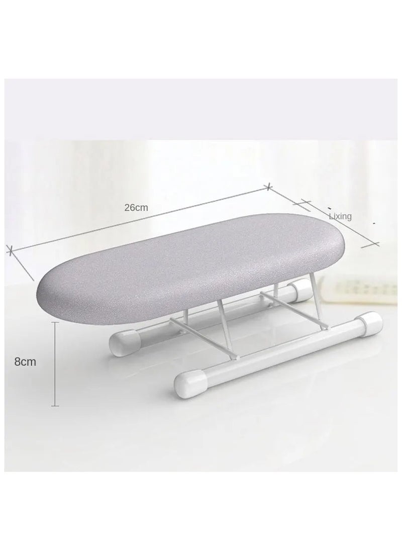 Portable Mini Ironing Board with Sleeve Attachment and Heat-Resistant Pad for Clothes and Shirts