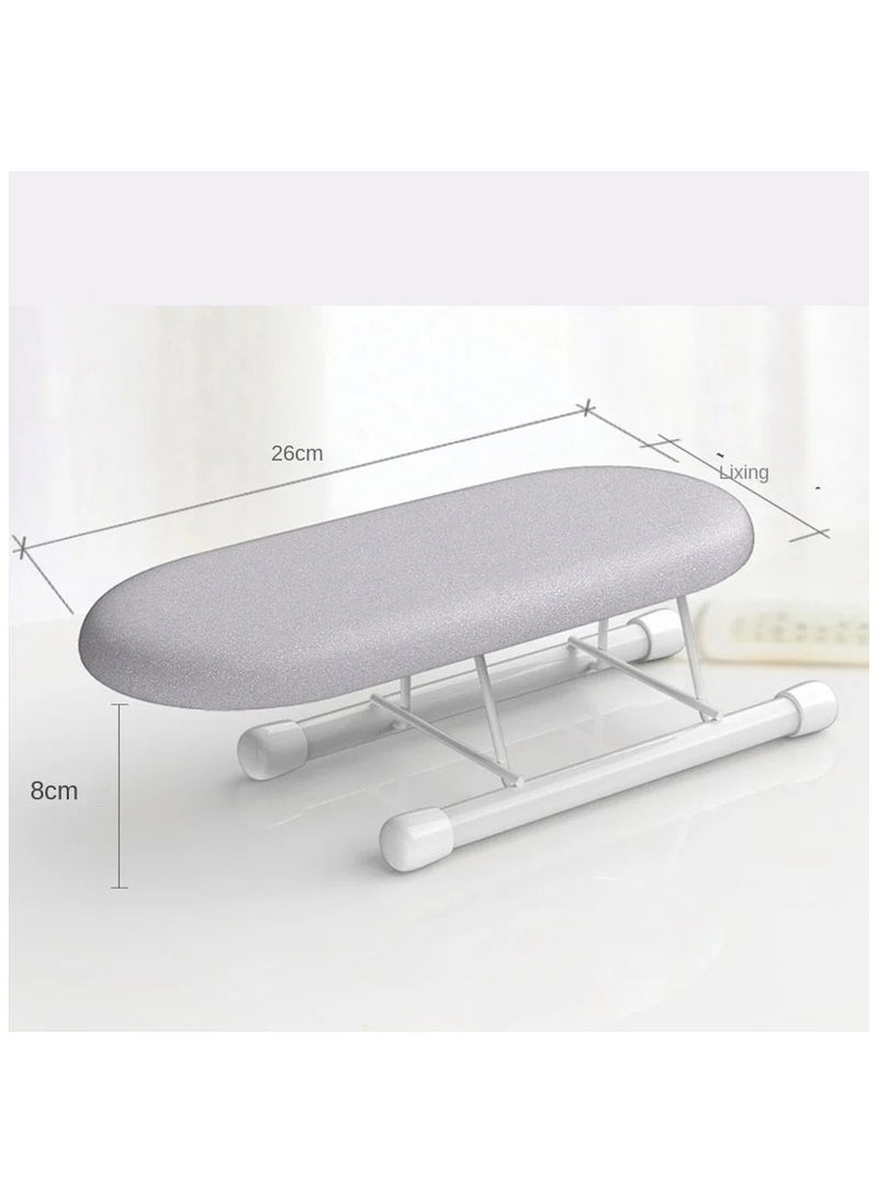 Portable Mini Ironing Board with Sleeve Attachment and Heat-Resistant Pad for Clothes and Shirts