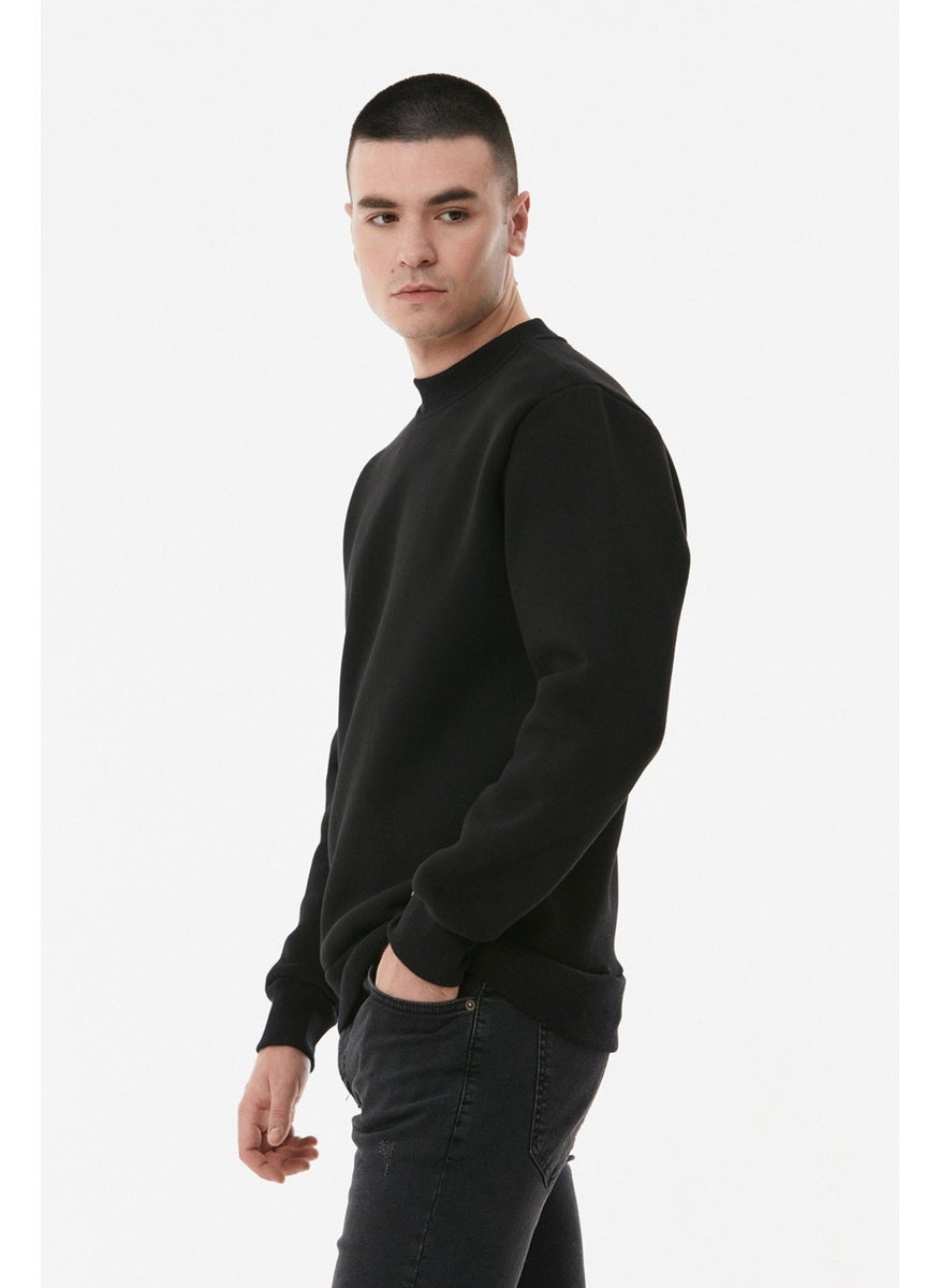 Basic Stand Collar Sweatshirt