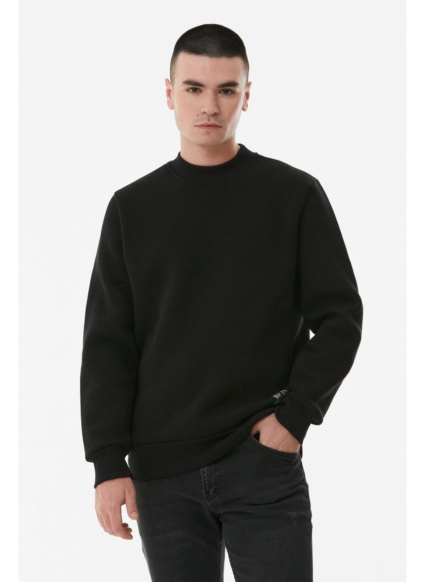 Basic Stand Collar Sweatshirt