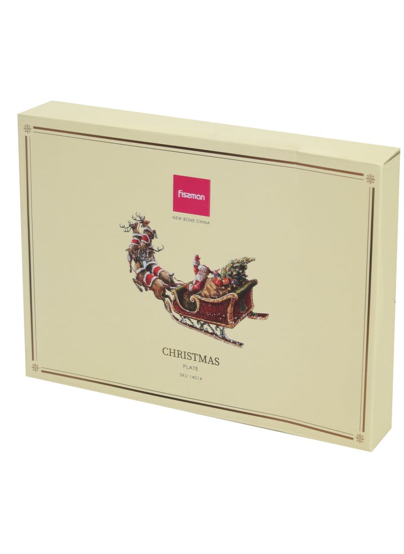 Oval Plate Christmas, 35cm, New Bone China Christmas Holiday Season Collection Dinnerware