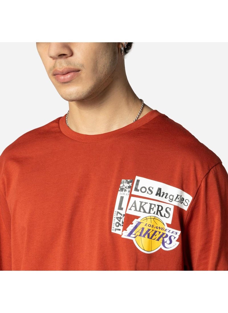 Los Angeles Lakers Newspaper Graphic T-Shirt