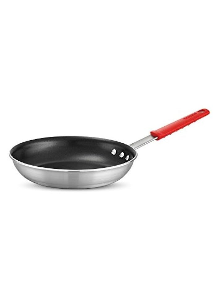 Professional 25cm Aluminum Frying Pan with Starflon Premium Interior PFOA Free Nonstick Coating and Brushed Exterior Finish