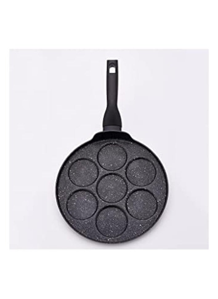 Pancake Maker Pan Induction Base | Granite Stone Pan Cake Maker Griddle with 7 Mould | Made in Turkey