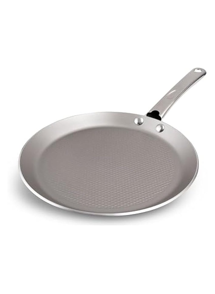 Ultra 31cm Non Stick Flat Tawa with Complimentary Pan Holder |Induction-Based Tawa for Roti and Dosa | Triple Layered Non-Stick Coated Tawa