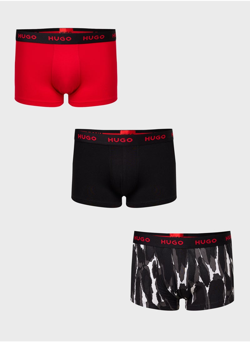 3 Pack Logo Band Trunks