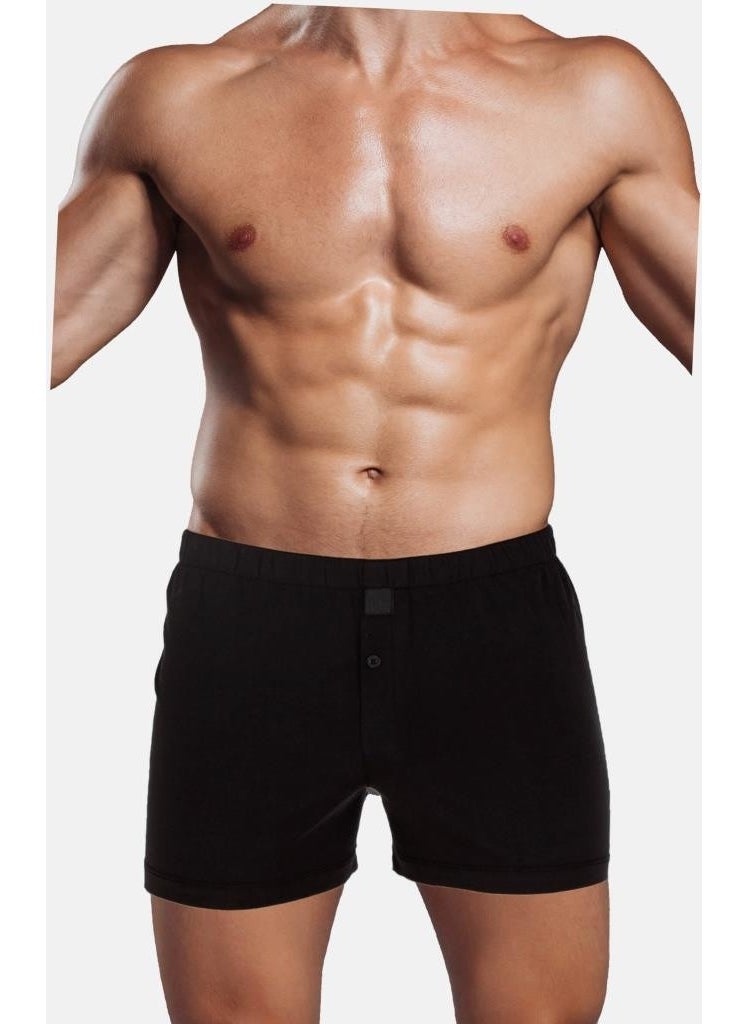 Black Color Jersey Combed/Knitted Boxer