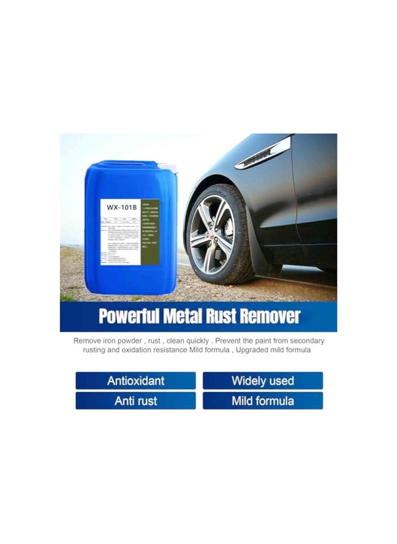 Powerful Metal Rust Remover, Wx-101b Strong Rust Remover, Powerful and Fast Rust Removal, Iron out Rust Stain Remover for Metal Stainless Steel, Powerful and Fast, Iron Cleaner