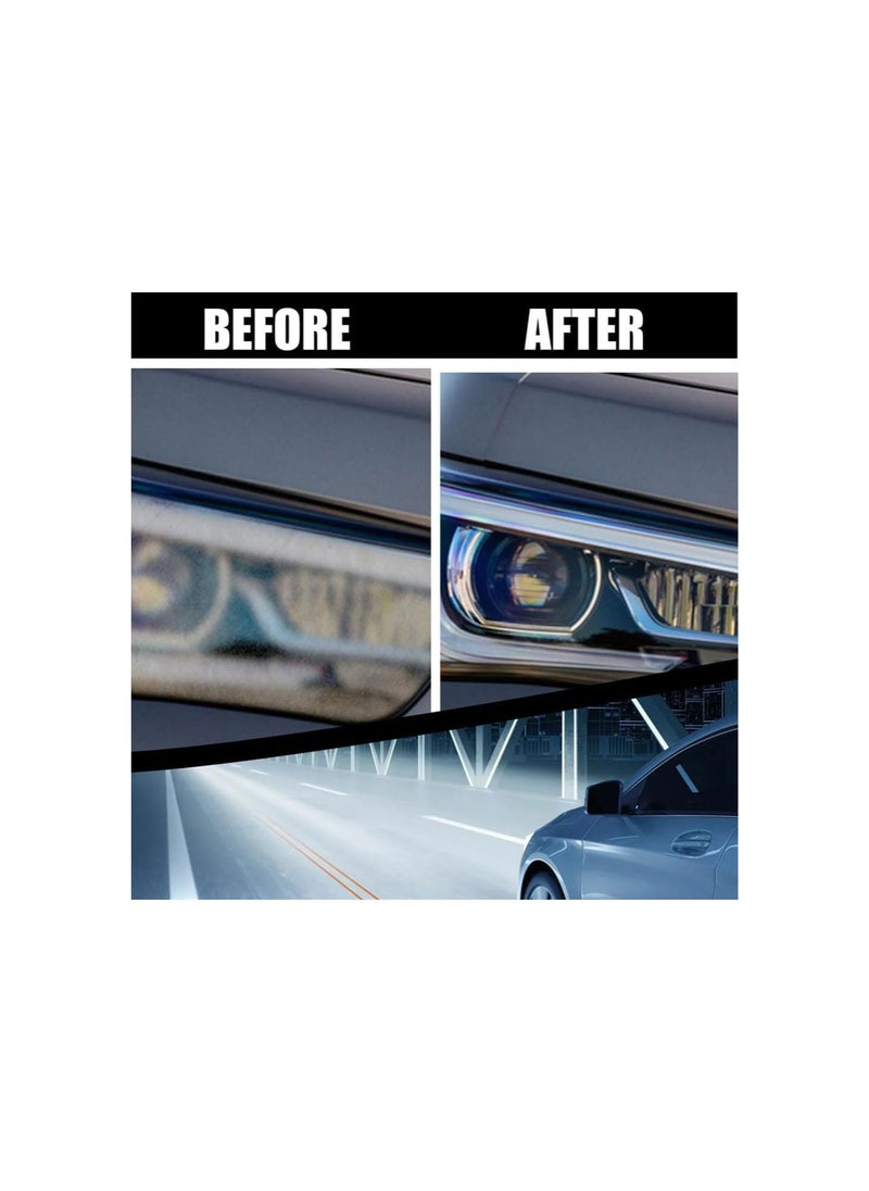 Powerful Advance Headlight Repair Agent, Innovative Headlight Repair Polish, Meguiars Headlight Coating, Car Headlight Repair Fluid, Car Headlight Restoration Kit (30ml, 6pcs)