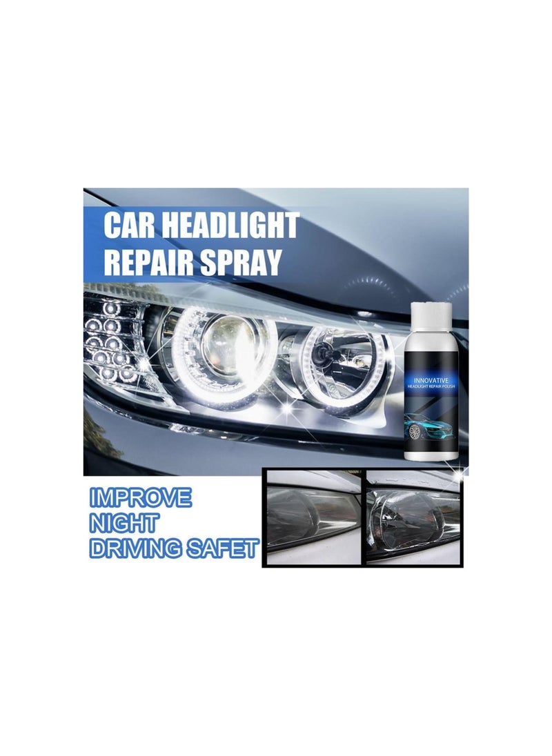 Powerful Advance Headlight Repair Agent, Innovative Headlight Repair Polish, Meguiars Headlight Coating, Car Headlight Repair Fluid, Car Headlight Restoration Kit (50ml, 3pcs)