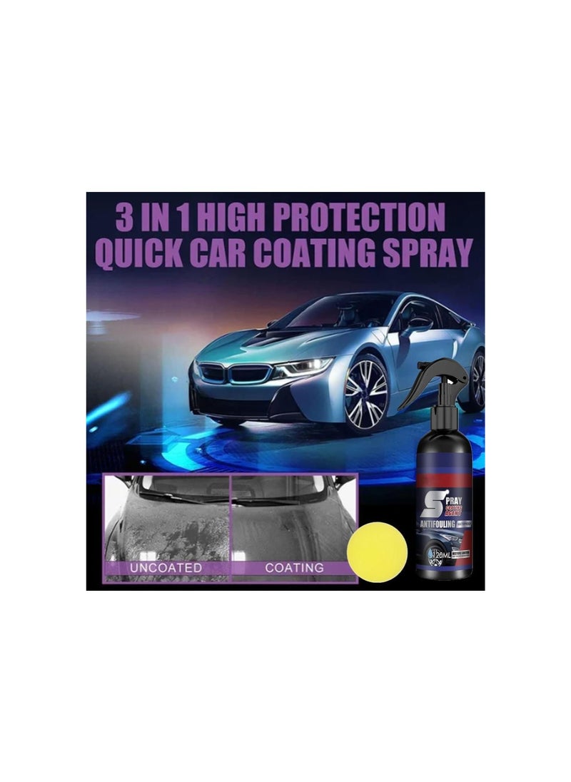 Multi-functional Coating Renewal Agent, Car Coating Agent Spray, Coating Renewal Agent Spray, Car Coating Agent Ceramic 3 in 1, High Protection 3 in 1 Spray, Waterless Wash, Nano Car Spray (3pcs)