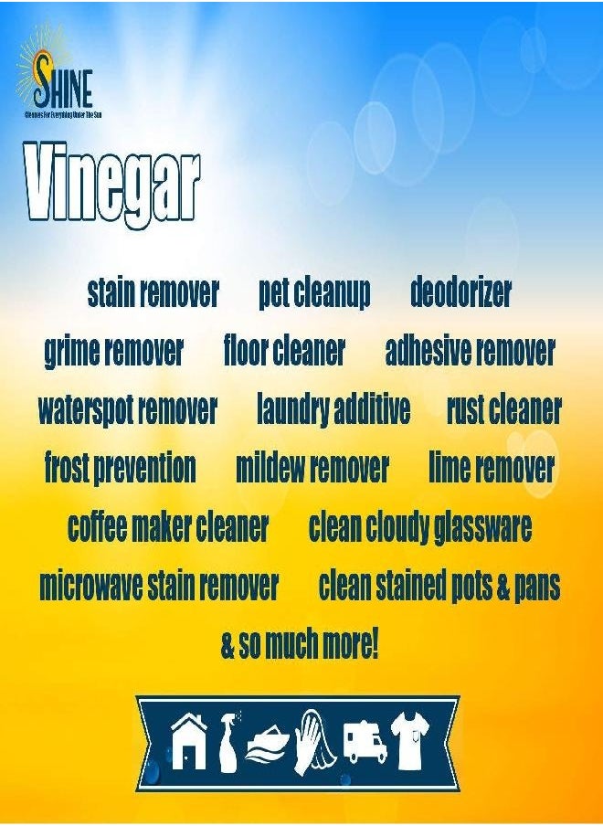 Energen of Carolina 45 Percent White Vinegar, 450 Grain Vinegar Concentrate, 1 Gallon of Natural Concentrated Industrial Vinegar, 1 Gallon (128 Fl oz )