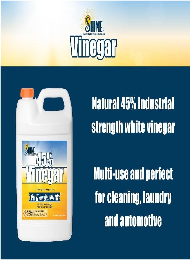 Energen of Carolina 45 Percent White Vinegar, 450 Grain Vinegar Concentrate, 1 Gallon of Natural Concentrated Industrial Vinegar, 1 Gallon (128 Fl oz )