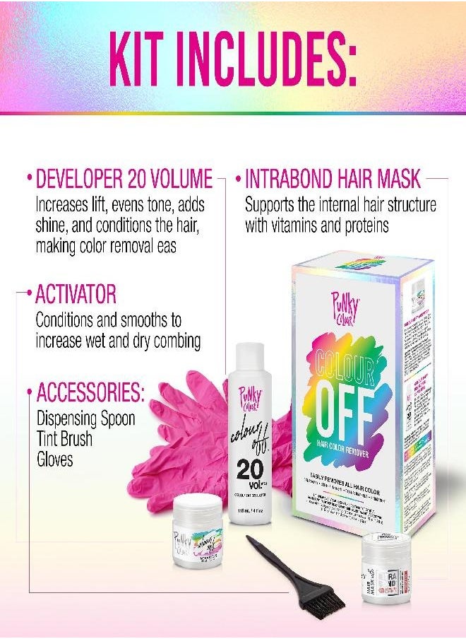 Punky Color Colour Off Kit Hair Color Remover For Temporary, Semi-permanent, Demi-permanent And Permanent Hair Dye