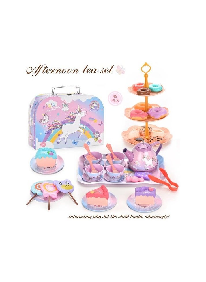 Afternoon tea cake set game house toys - Multicolored Colour:Colourful model:Multicolored