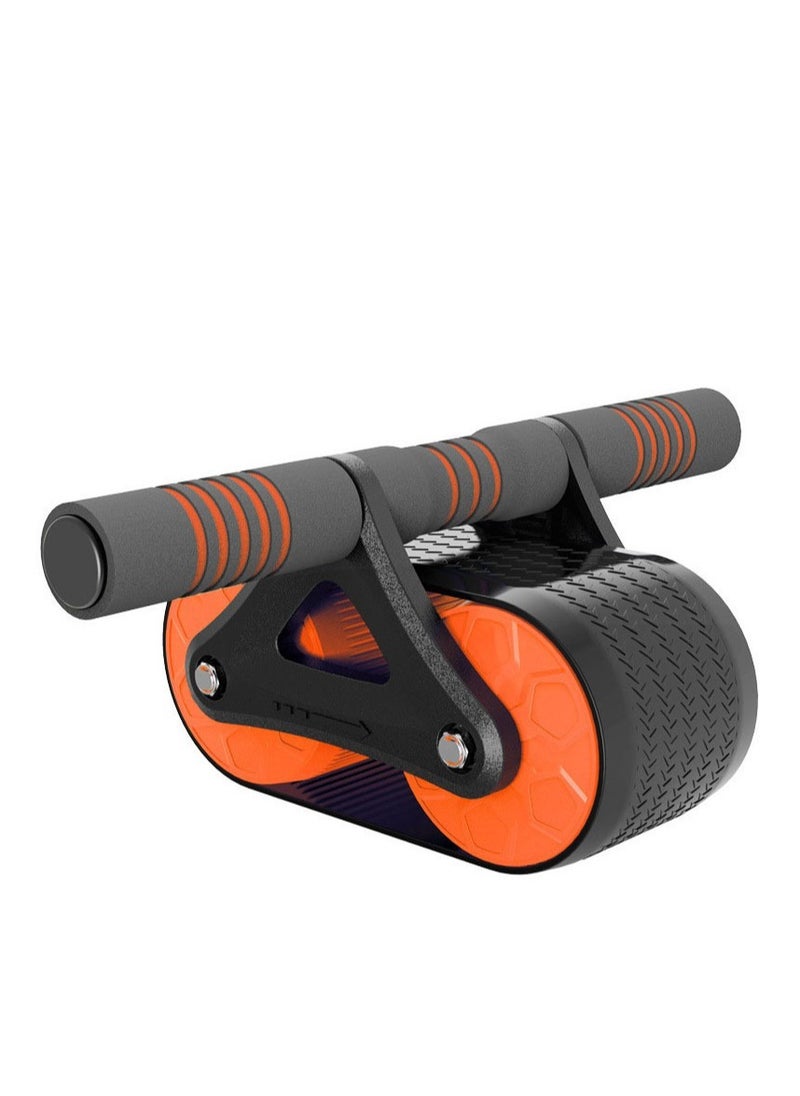 Comfortable Abdominal Roller Ab Wheel Fitness Home Gym Workout Equipment Plastic Wheels Exercise Sliders Muscle Trainer Orange