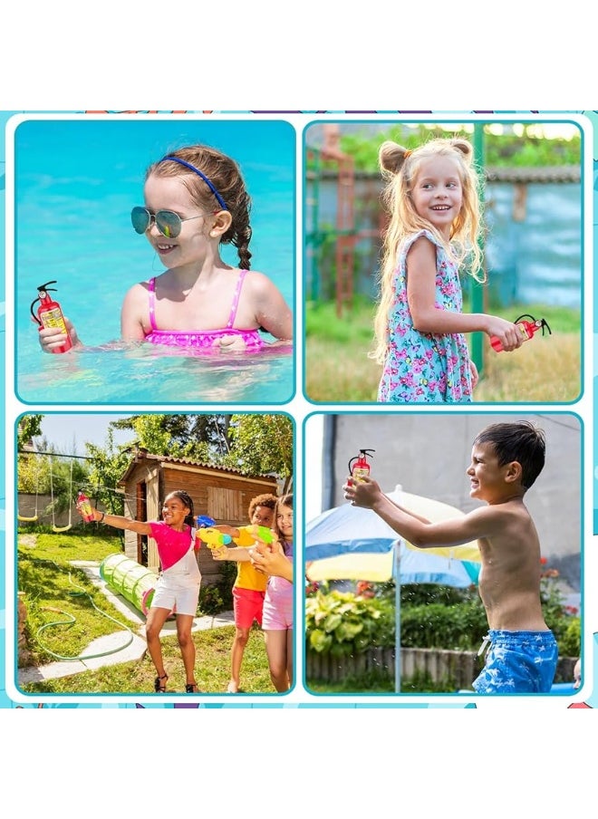 24 Packs Small Water Shooter for Kids,4 Inch Fire Extinguisher Water Blaster Toys,Mini Fire Extinguisher Water Squirt Toys for Swimming Pool Beach Summer Water Fighting Game