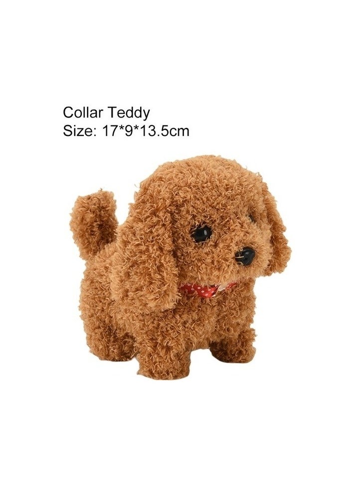 17cm electric reptile dog plush toy-Koyu brown Sizes:18.5*12.5*13.5cm Color / Character:Darkbrown