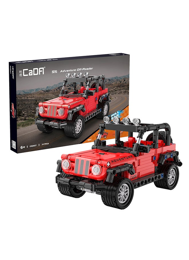 CaDA Toy Building Blocks Red Adventure Off-roader C52027W 317pcs for +6 Years old