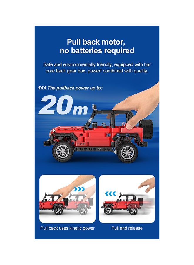 CaDA Toy Building Blocks Blue Smash Off-roader C52029W 390pcs for +6 Years old