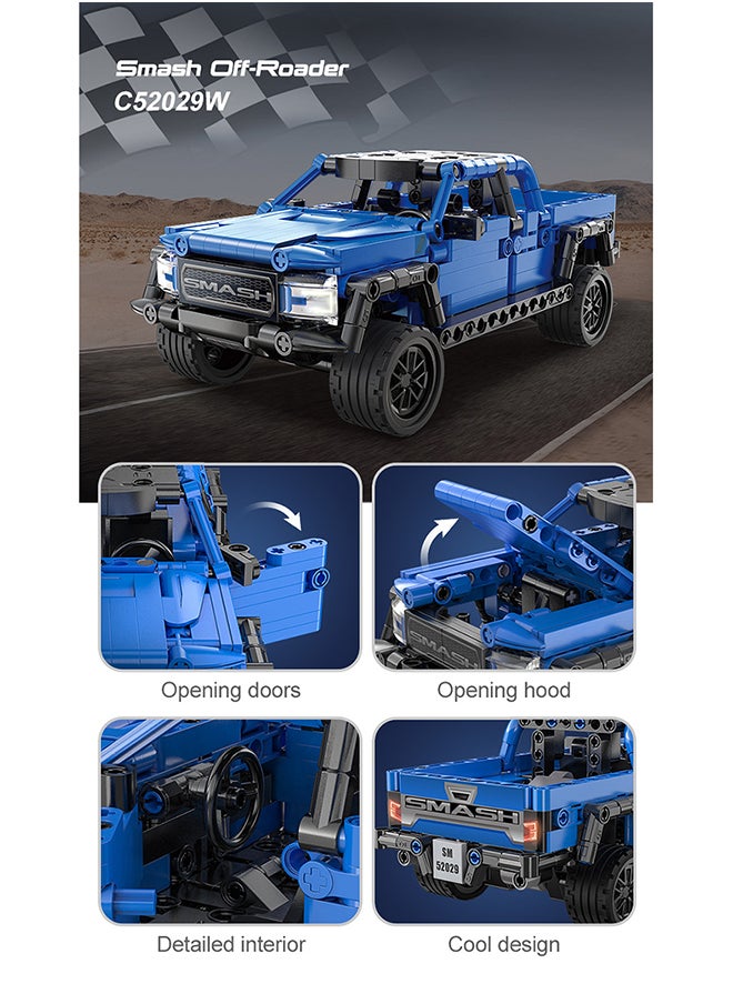 CaDA Toy Building Blocks Blue Smash Off-roader C52029W 390pcs for +6 Years old