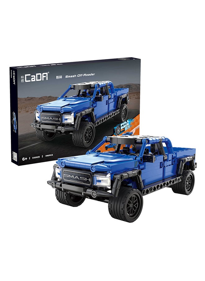 CaDA Toy Building Blocks Blue Smash Off-roader C52029W 390pcs for +6 Years old