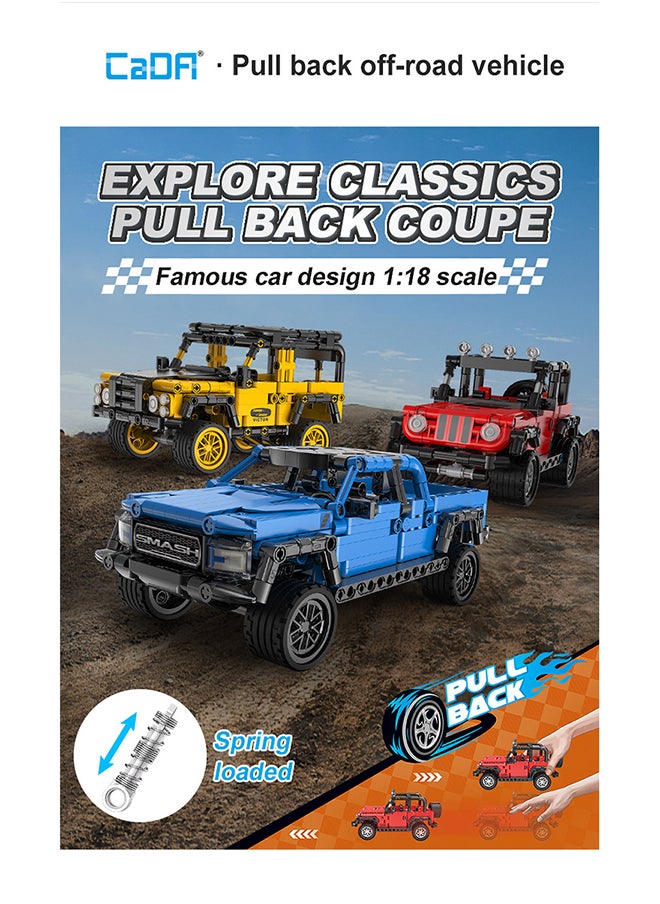 CaDA Toy Building Blocks Blue Smash Off-roader C52029W 390pcs for +6 Years old
