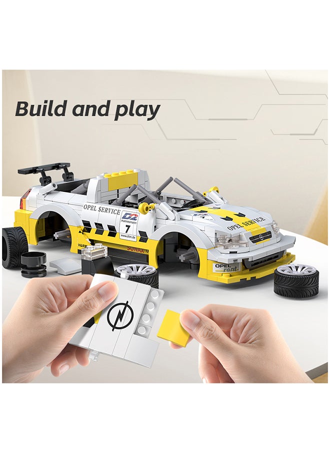 CaDA Remote Control Car Toy Building Blocks 1:20 OPEL Astra V8 Coupe (Dual Control) C51081W