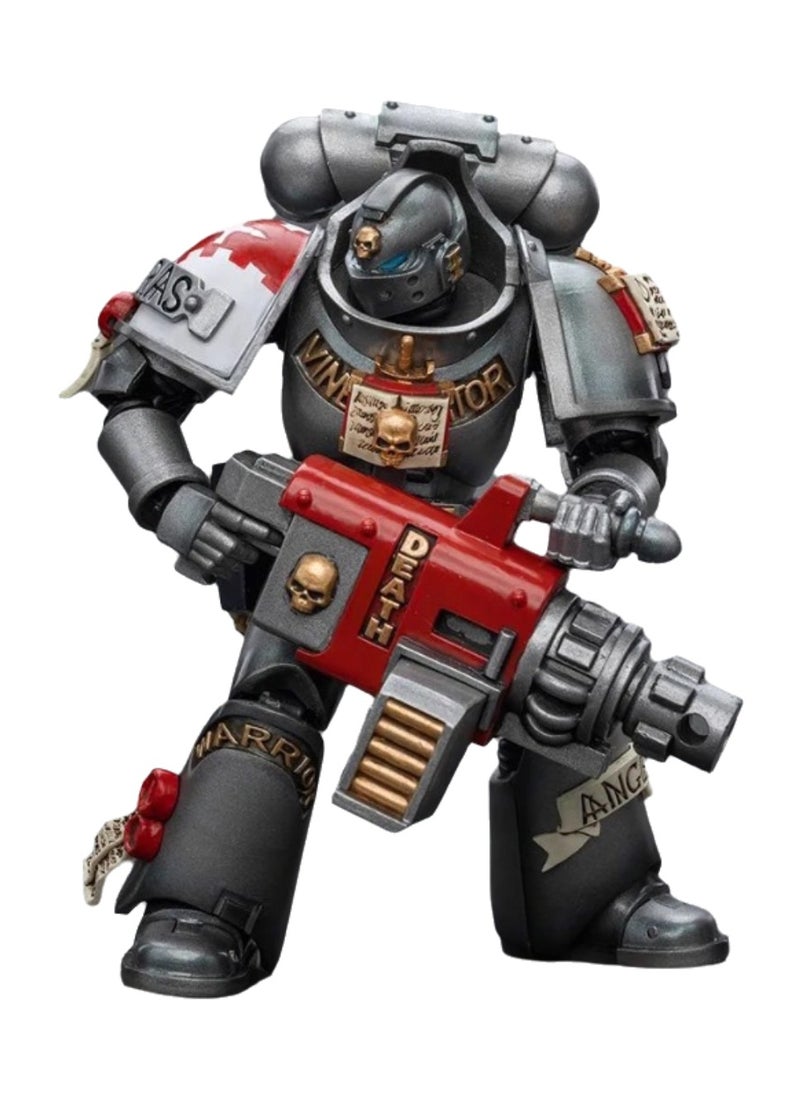 JOYTOY Warhammer 40,000 Action Figures, Assault Squad - Grey Knights with Psycannon, 4.7 Inch 1/18 Warhammer 40K Series Model, Unisex, Adult, New Year Holiday, Birthday Gift, Suitable for Children 15 Years and Over